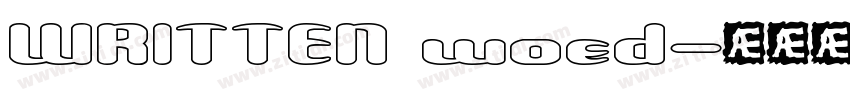 WRITTEN woed字体转换